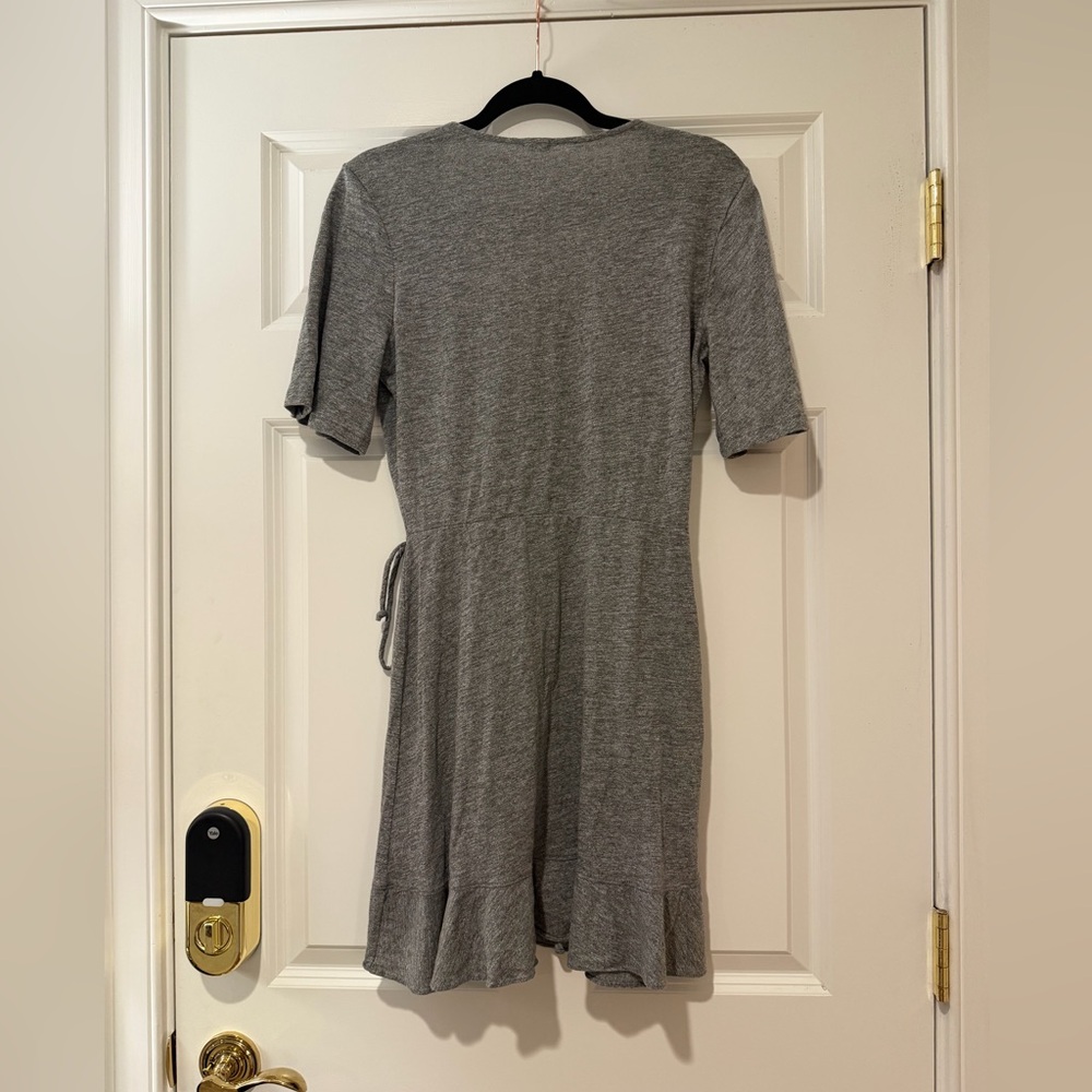 Monrow Mini Ruffle Wrap Dress - Picture 5 of 8